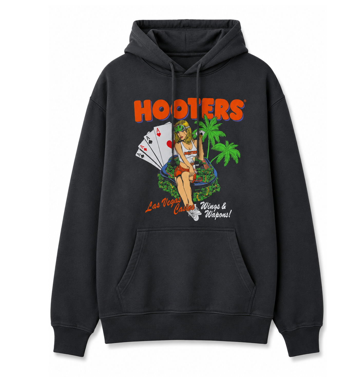 HOOTERS LAS VEGAS HOODIE BLACK