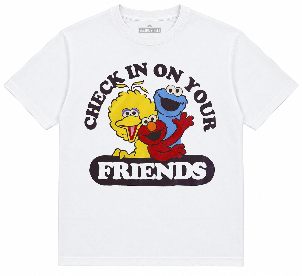 SESAME STREET CHARACTERS T-SHIRT WHITE