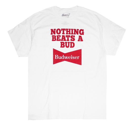 2ANB0401-BUDWEISER TEE WHITE