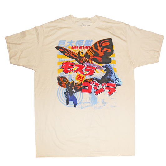 BORN OF LIGHT GODZILLA T SHIRT BEIGE