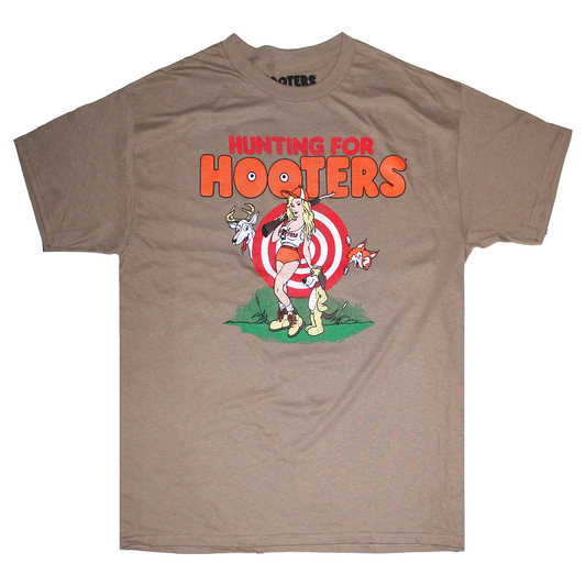 HUNTING FOR HOOTERS TEE LIGTH  BROWN