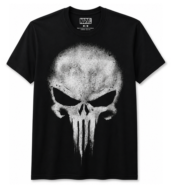 MARVEL PUNISHER T-SHIRT BLACK