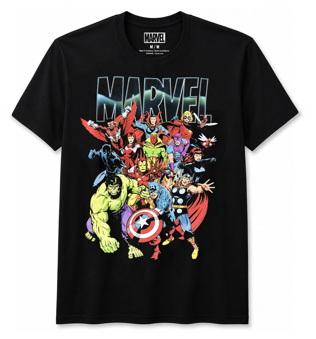 ASSORTED MARVEL COMICS T-SHIRTS MULTI
