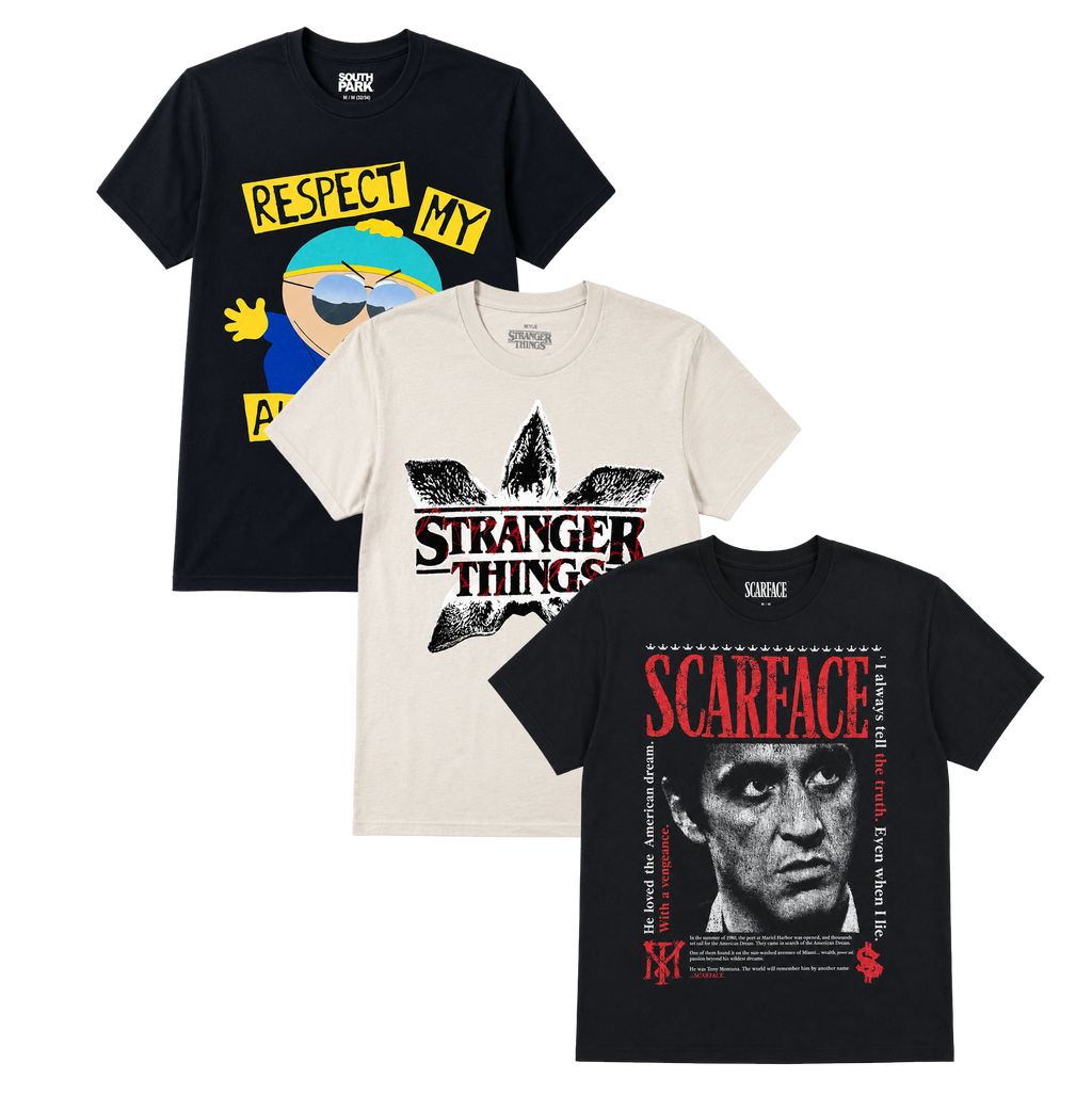 ASSORTED TV SHOWS & MOVIES T-SHIRTS MULTI