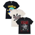 ASSORTED TV SHOWS & MOVIES T-SHIRTS MULTI