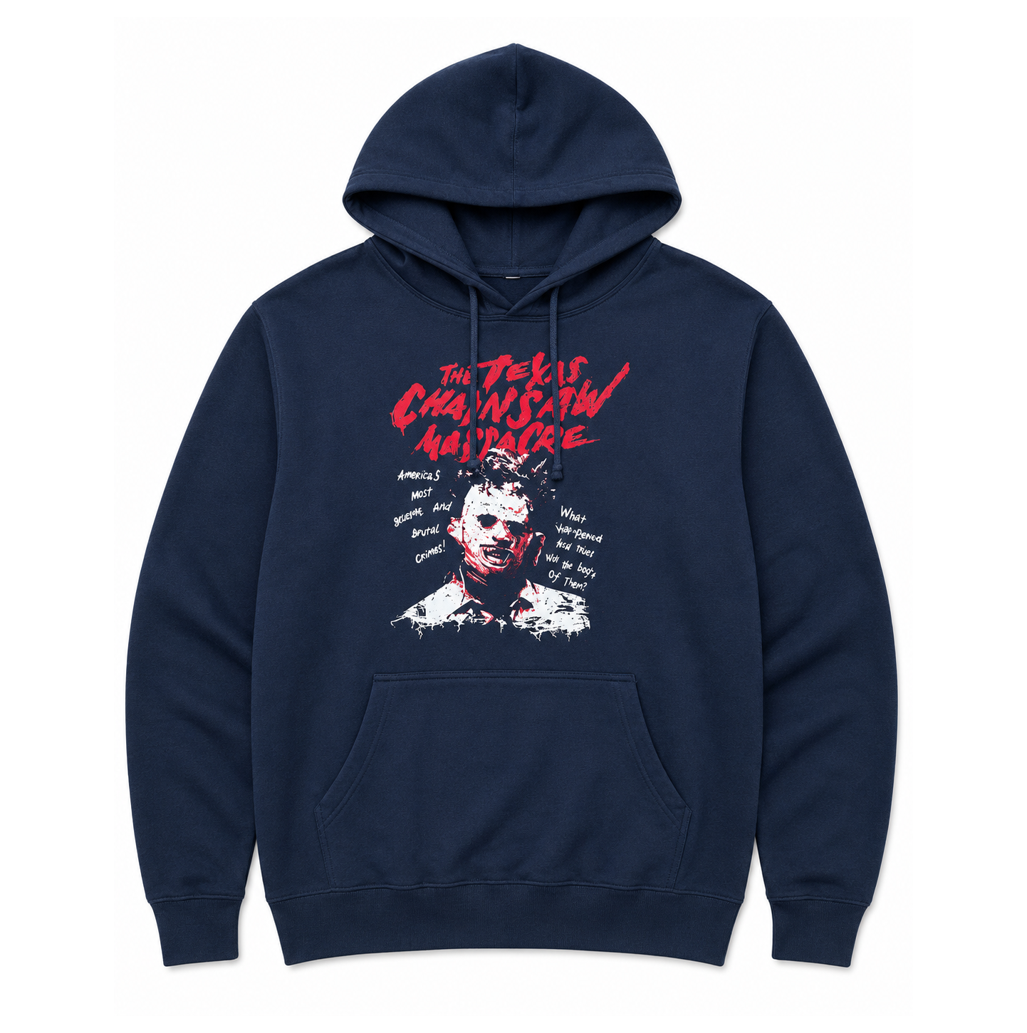 TEXAS CHAINSAW MASSACRE LOGO HOODIE NAVY