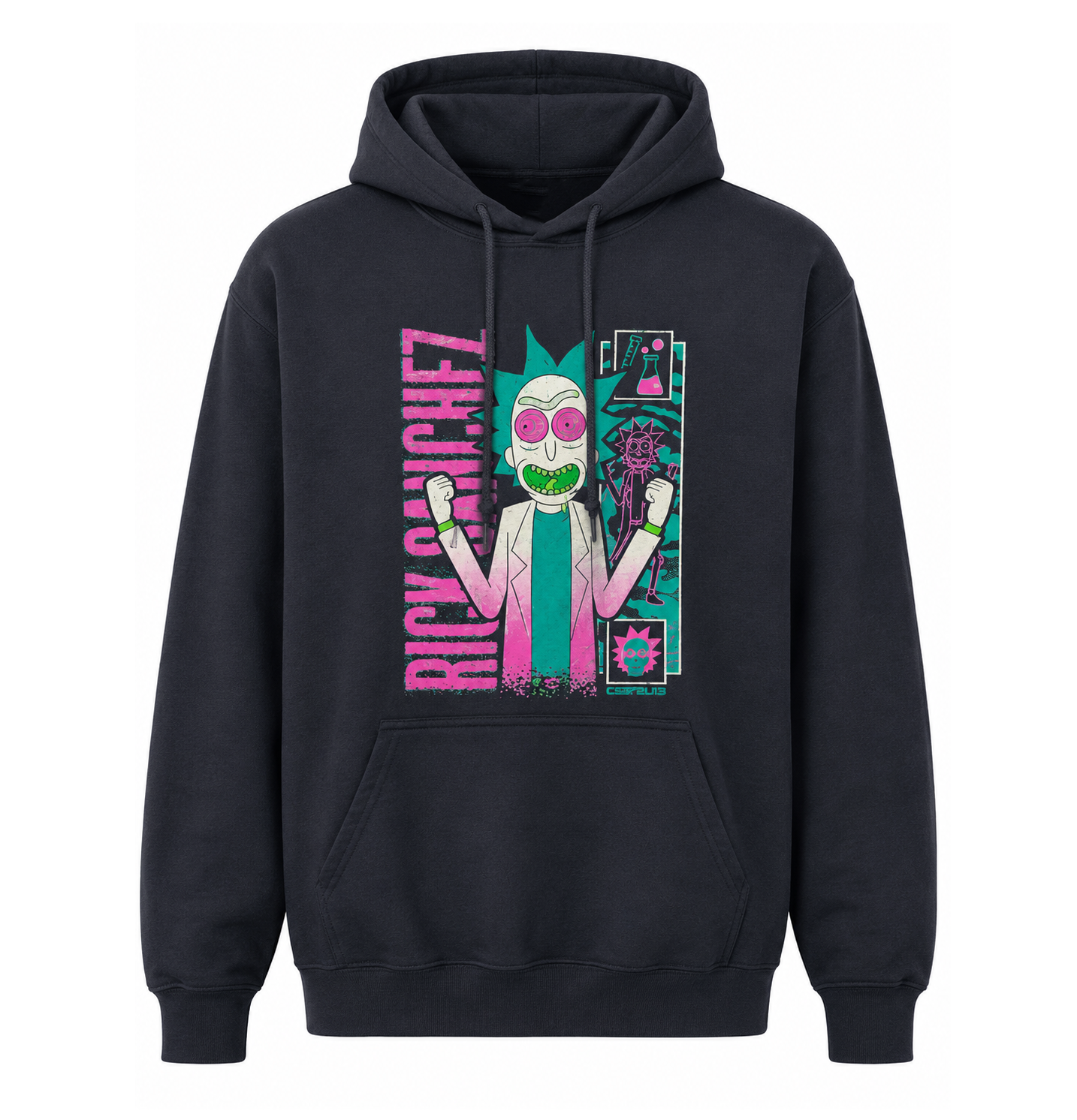 RICK AND MORTY RICK SANCHEZ HOODIE BLACK