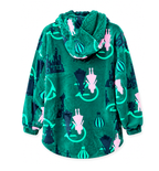 WOMENS WICKED SHERPA HOODIE GREEN
