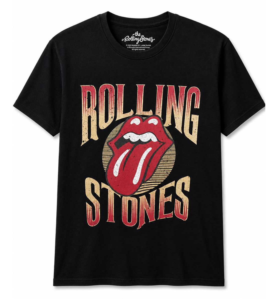 ROLLING STONES LOGO T-SHIRT BLACK