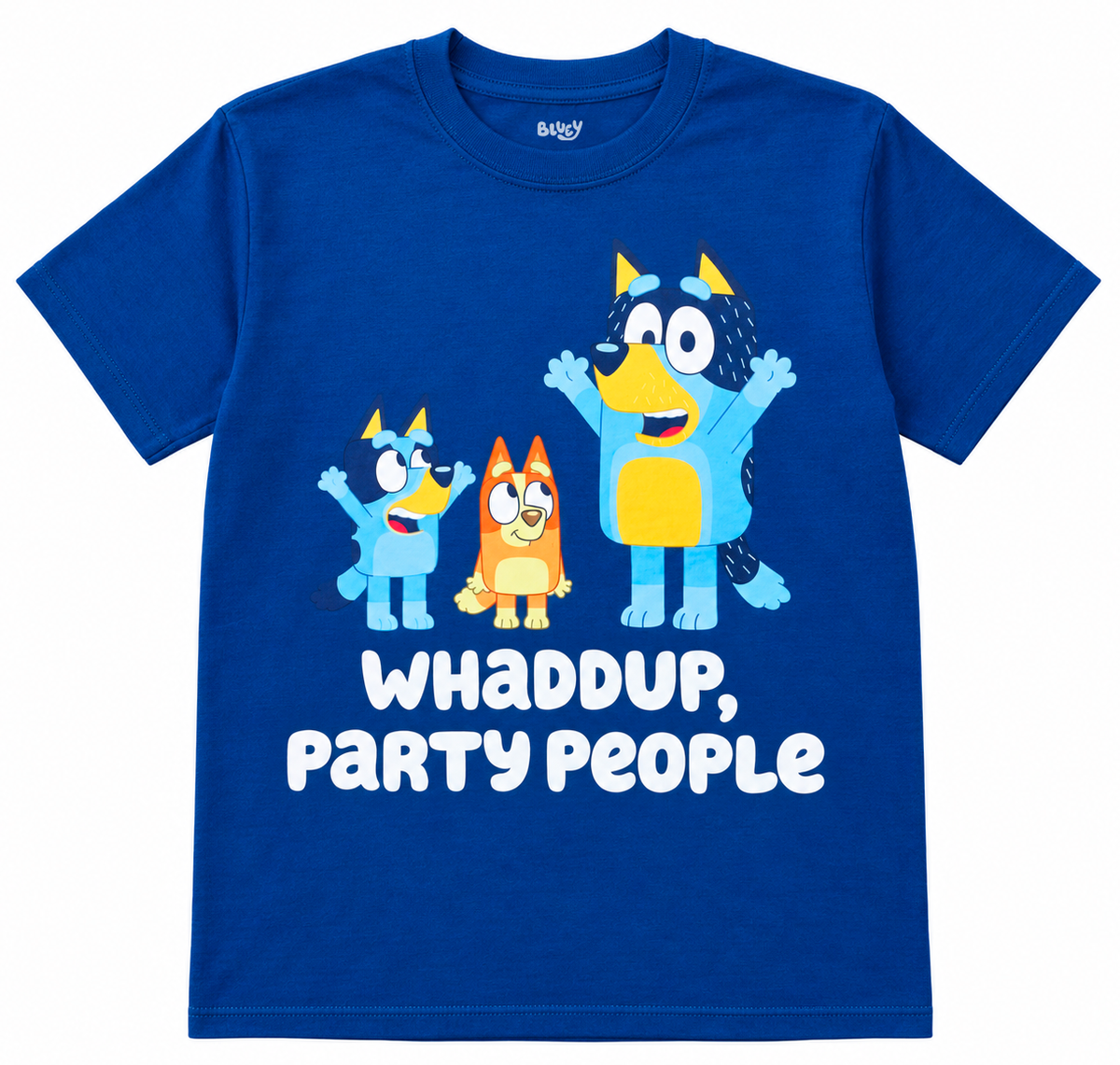 MEN'S BLUEY PARTY DOG 2-PACK T-SHIRTS NAVY/ GREY