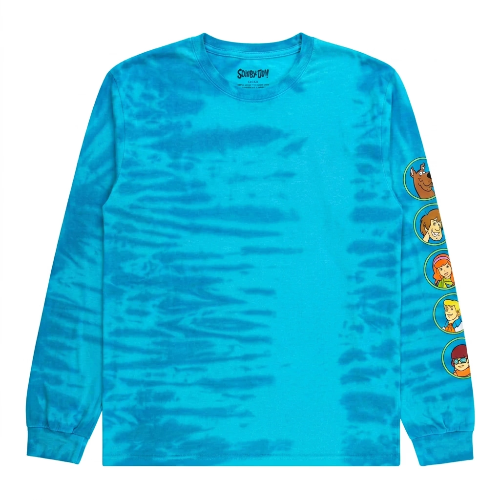 SCOOBY-DOO CHARACTER LONG SLEEVE SHIRT BLUE