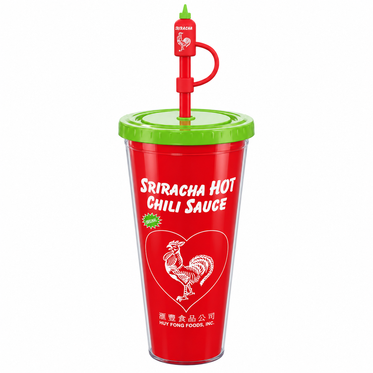 SRIRACHA HOT SAUCE TUMBLER CUP 4-PACK JUNIORS SOCKS SET