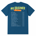 DIARY OF A WHIMPY KID NO BRAINER TOUR T-SHIRT HTR TEAL