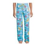 THE SIMPSONS HOMER DONUTS PAJAMA PANT TURQUOISE