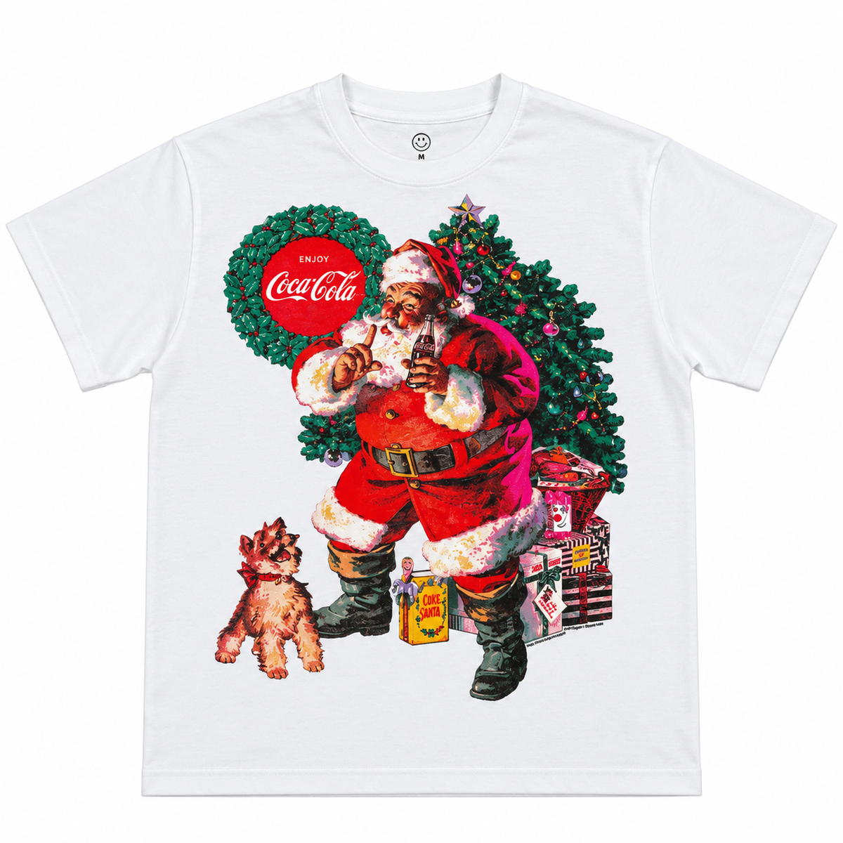 COCA-COLA VINTAGE SANTA T-SHIRT WHITE