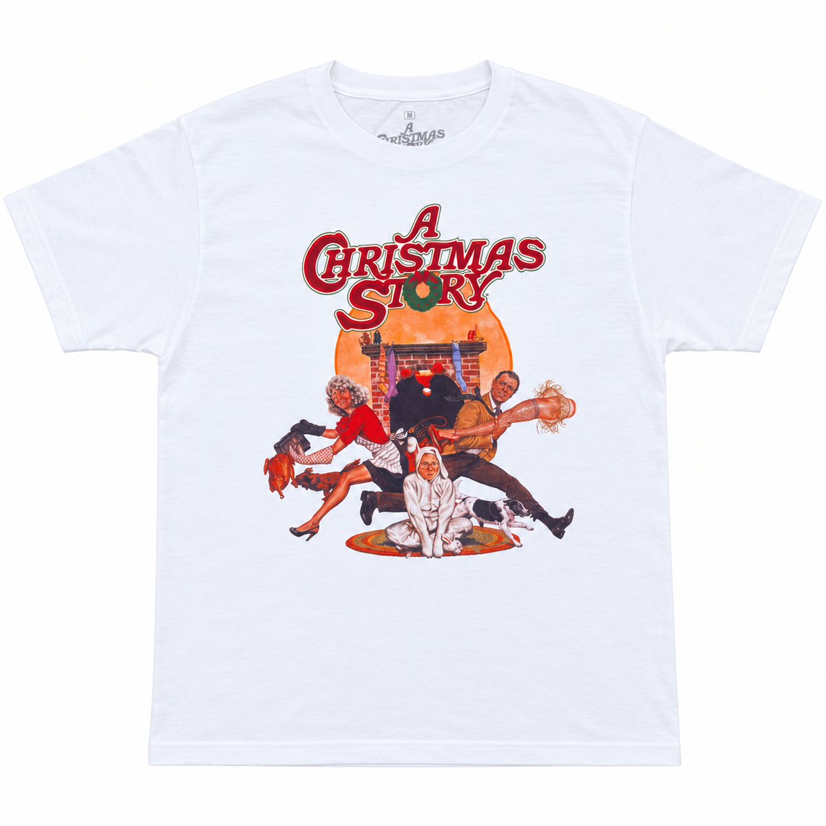 A CHRISTMAS STORY MOVIE POSTER T-SHIRT WHITE