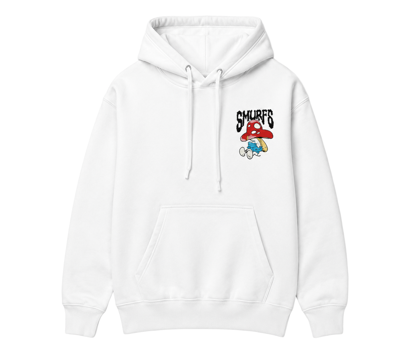THE SMURFS SMURF CHARACTER HOODIE WHITE