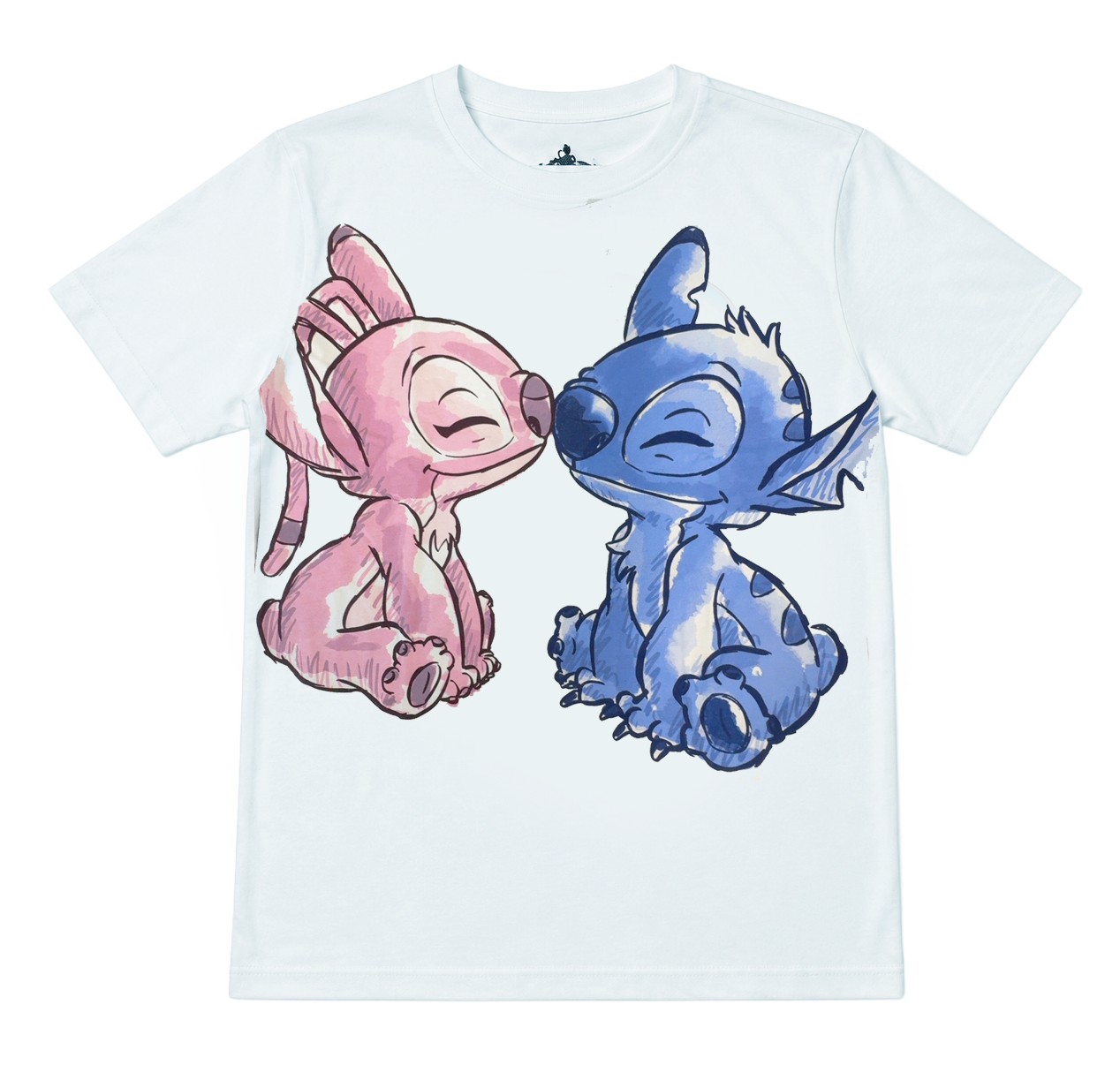 JUNIOR GIRLS DISNEY STITCH T-SHIRT LT BLUE