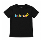 JUNIORS SESAME STREET LINE UP T-SHIRT BLACK