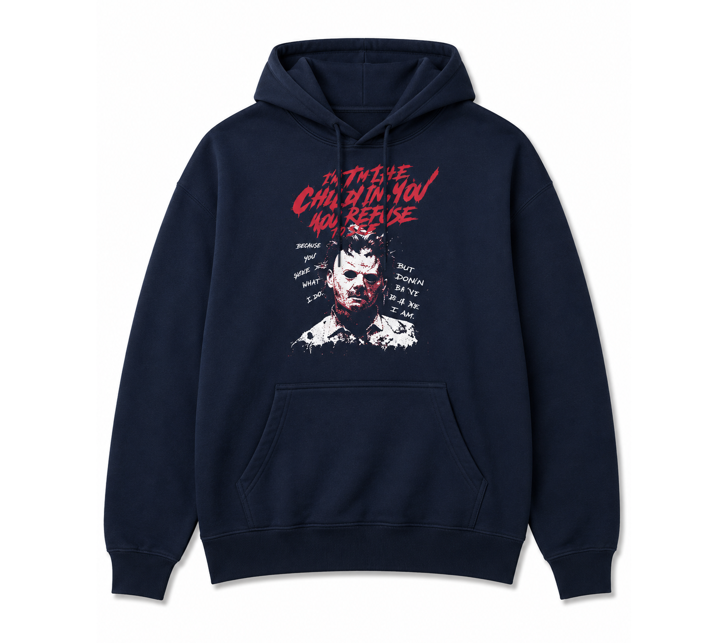 TEXAS CHAINSAW MASSACRE LOGO HOODIE NAVY