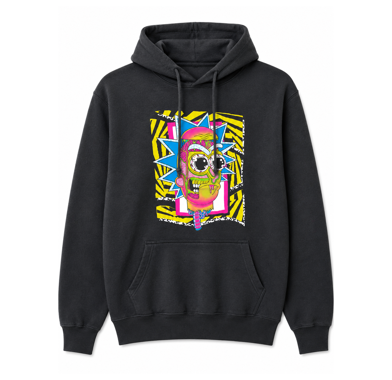 RICK AND MORTY WUBBA SKATE HOODIE BLACK
