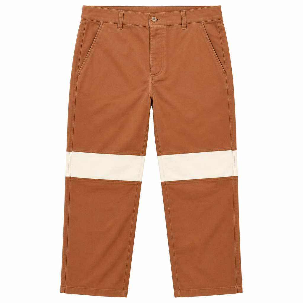 WISH ME LUCK WORKMAN PANTS BROWN/CREAM