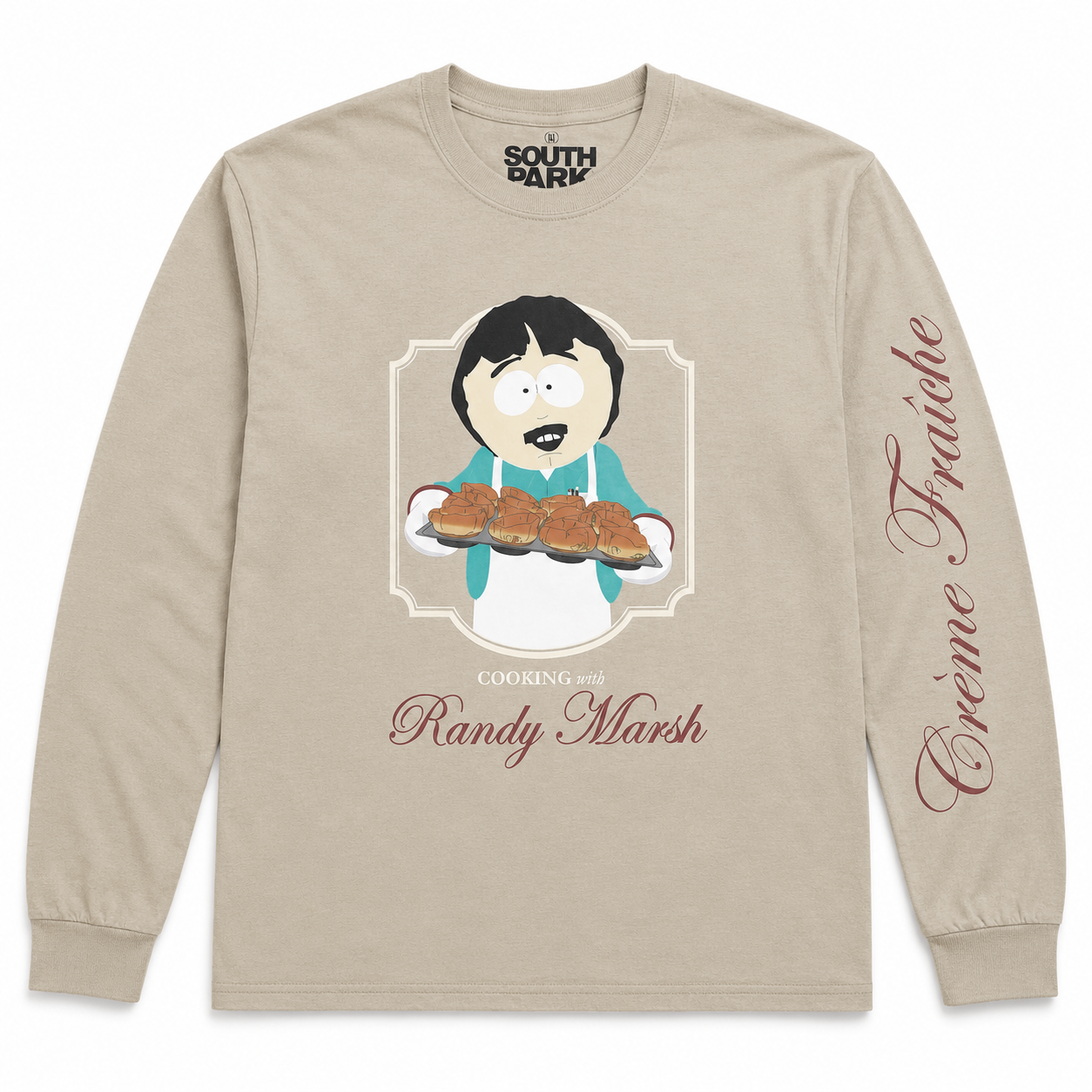 SOUTH PARK RANDY MARSH L/S SHIRT BEIGE 7KAI2186