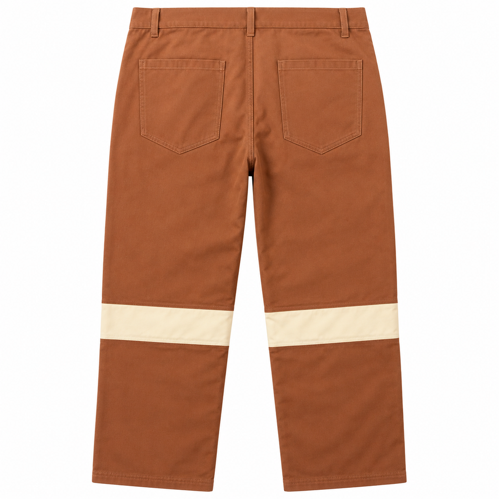 WISH ME LUCK WORKMAN PANTS BROWN/CREAM