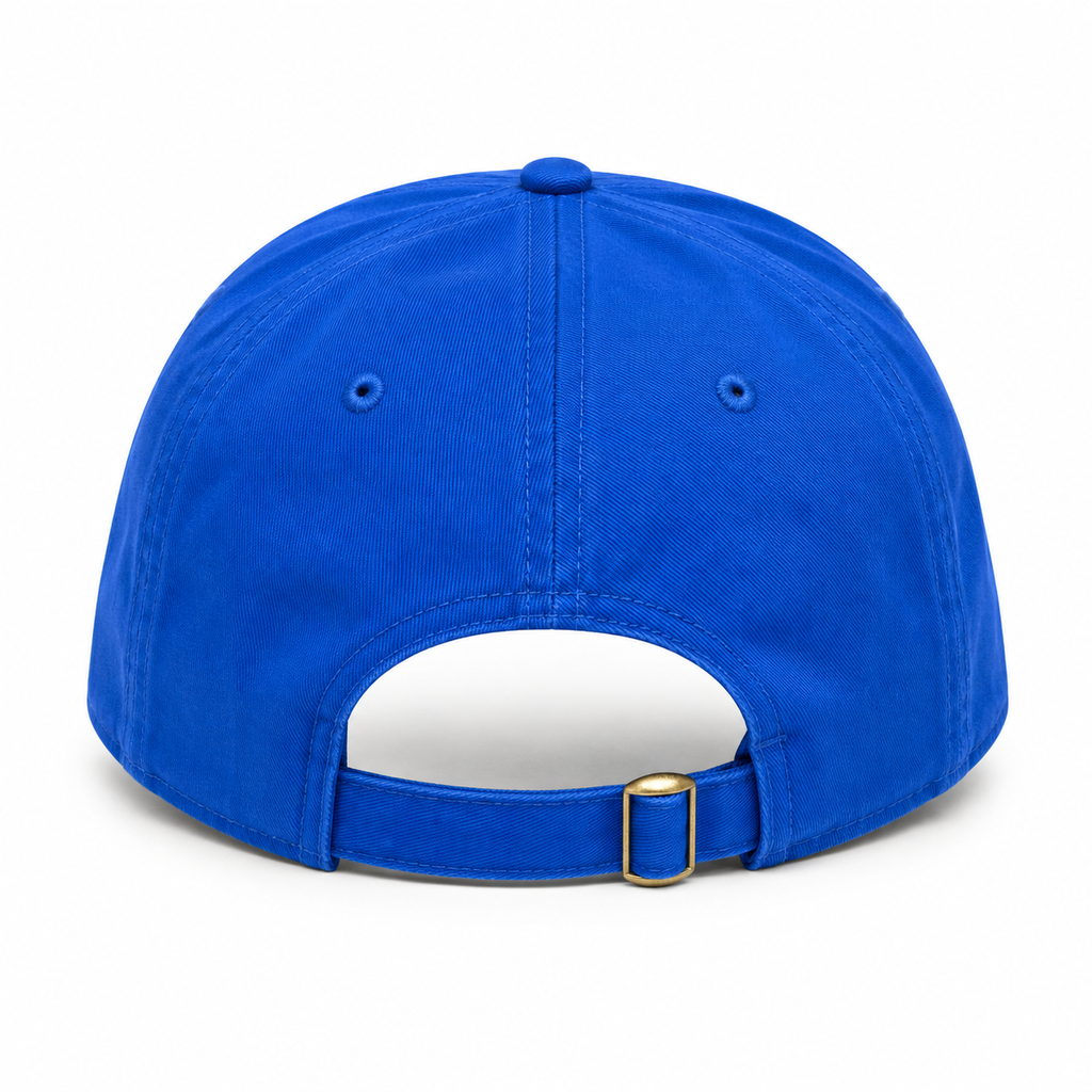 JESTER ACE WITH ROSES STRAPBACK HAT ROYAL BLUE