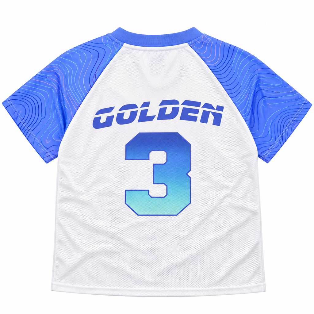 JUNIORS K-POP DEMON HUNTERS HONMOON JERSEY WHITE/BLUE