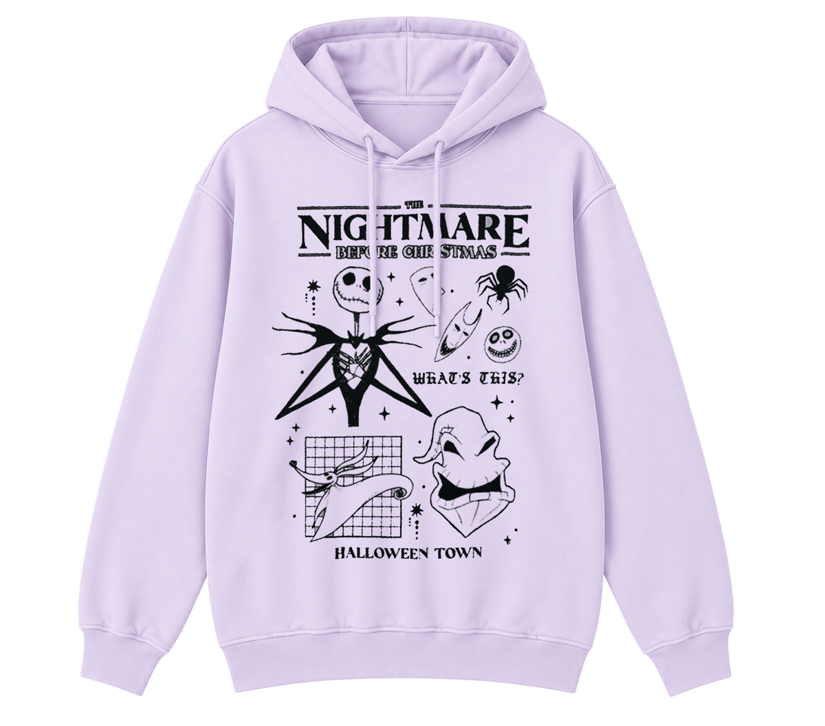DISNEY NIGHTMARE BEFORE CHRISTMAS HOODIE LAVENDER
