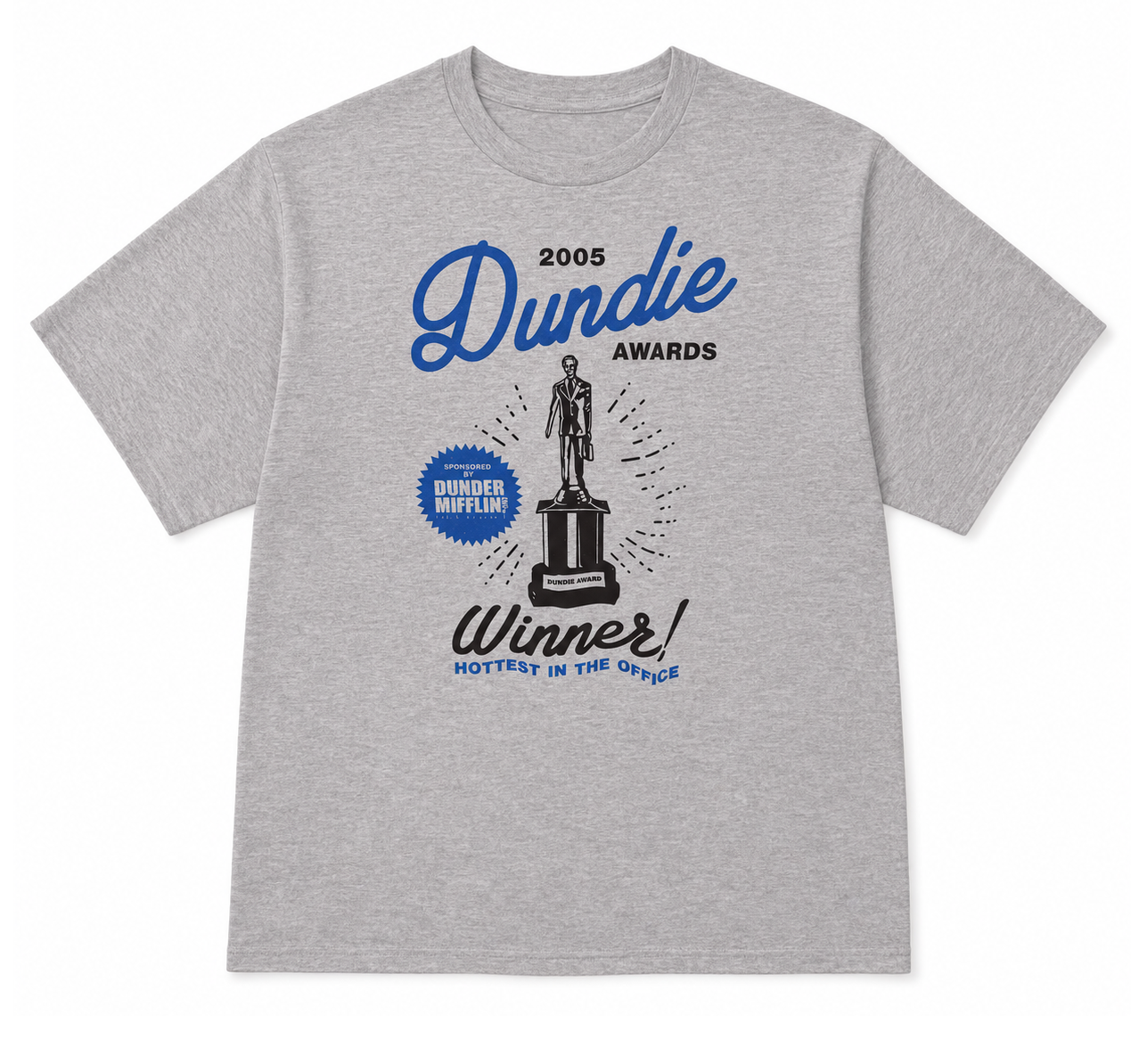 THE OFFICE DUNDIE AWARDS T-SHIRT HTR GREY