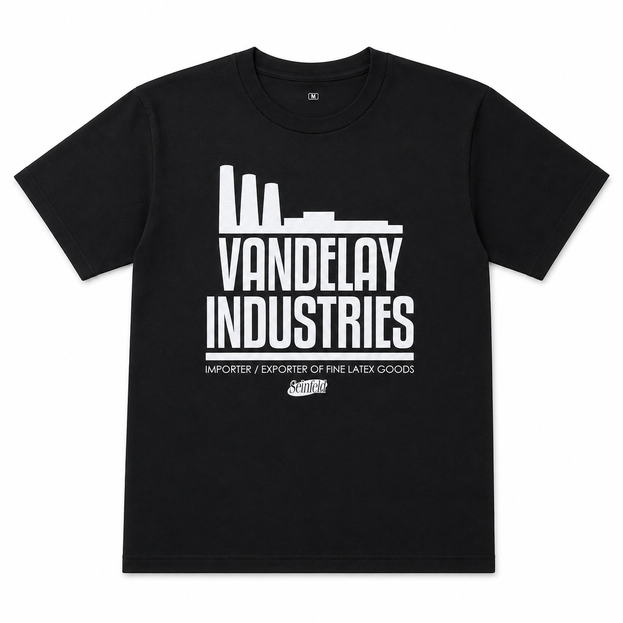 SEINFIELD VANDELAY INDUSTRIES T-SHIRT BLACK