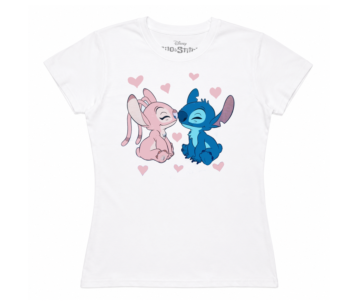 JUNIOR'S DISNEY LILO & STITCH T-SHIRT WHITE
