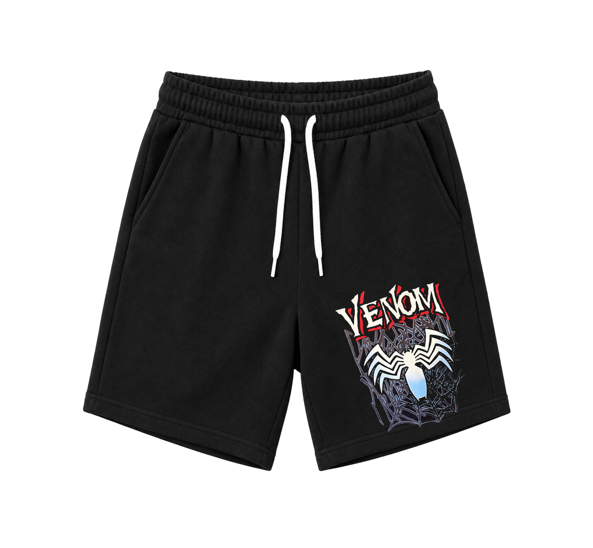 MARVEL VENOM 2PC FLEECE T-SHIRT & SHORTS SET