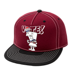 SCHOOLHOUSE ROCK LETTER VOTE SNAPBACK HAT BURGUNDY/BLACK
