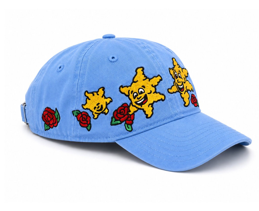 ROSEY SUN & MOONS STRAPBACK HAT LT BLUE