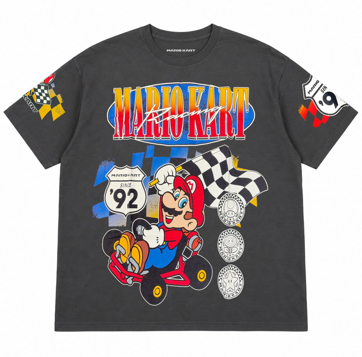NINTENDO SUPER MARIO KART T-SHIRT BLACK
