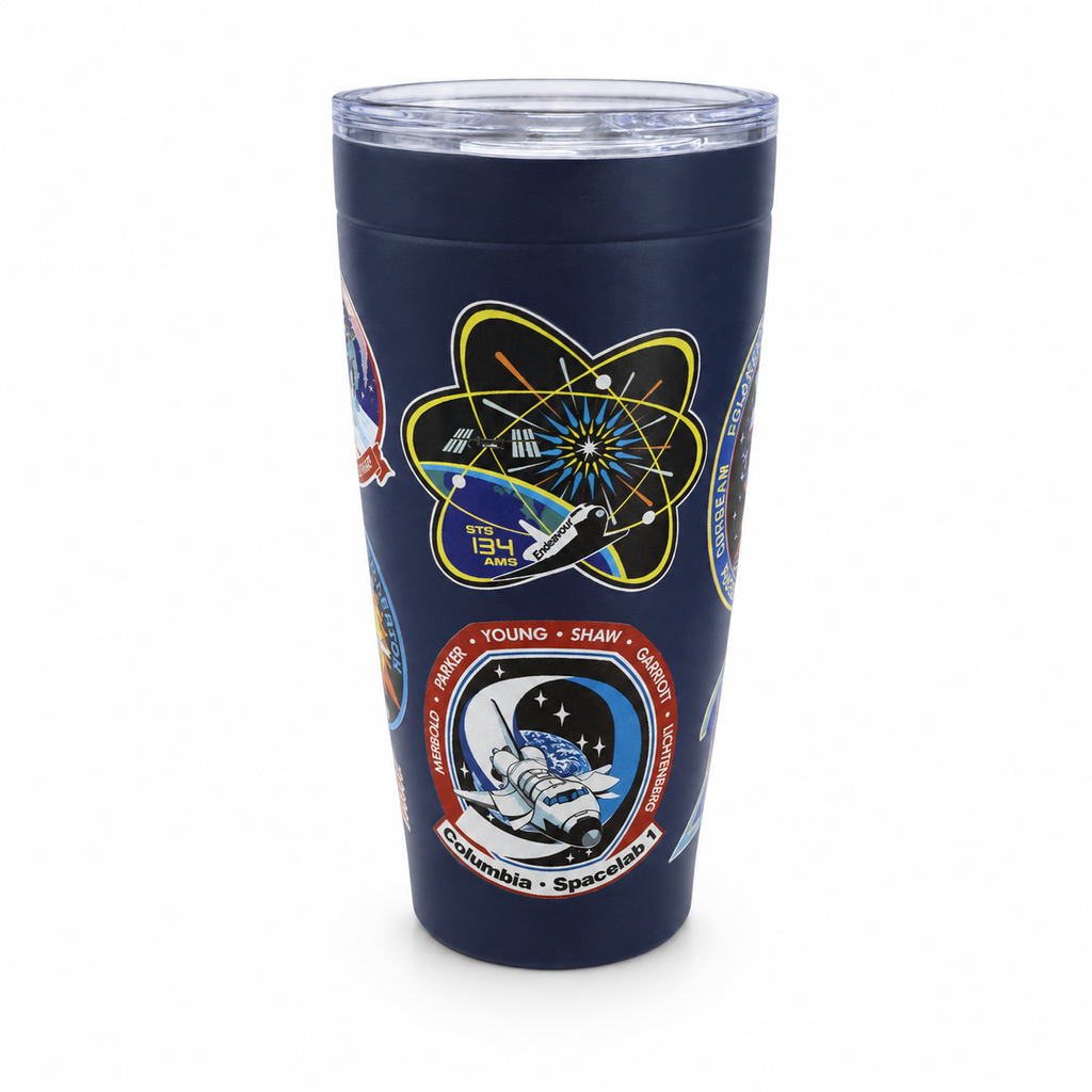 NASA REUSABLE TUMBLR WITH PLASTIC LID