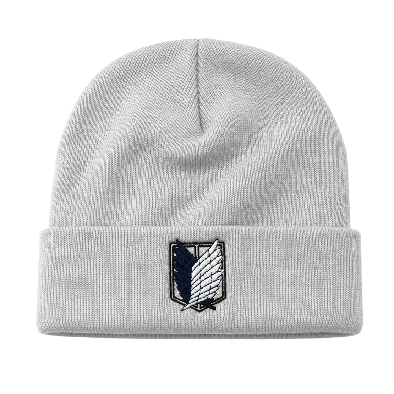 ATTACK ON TITAN SCOUT SHEILD BEANIE LT GREY