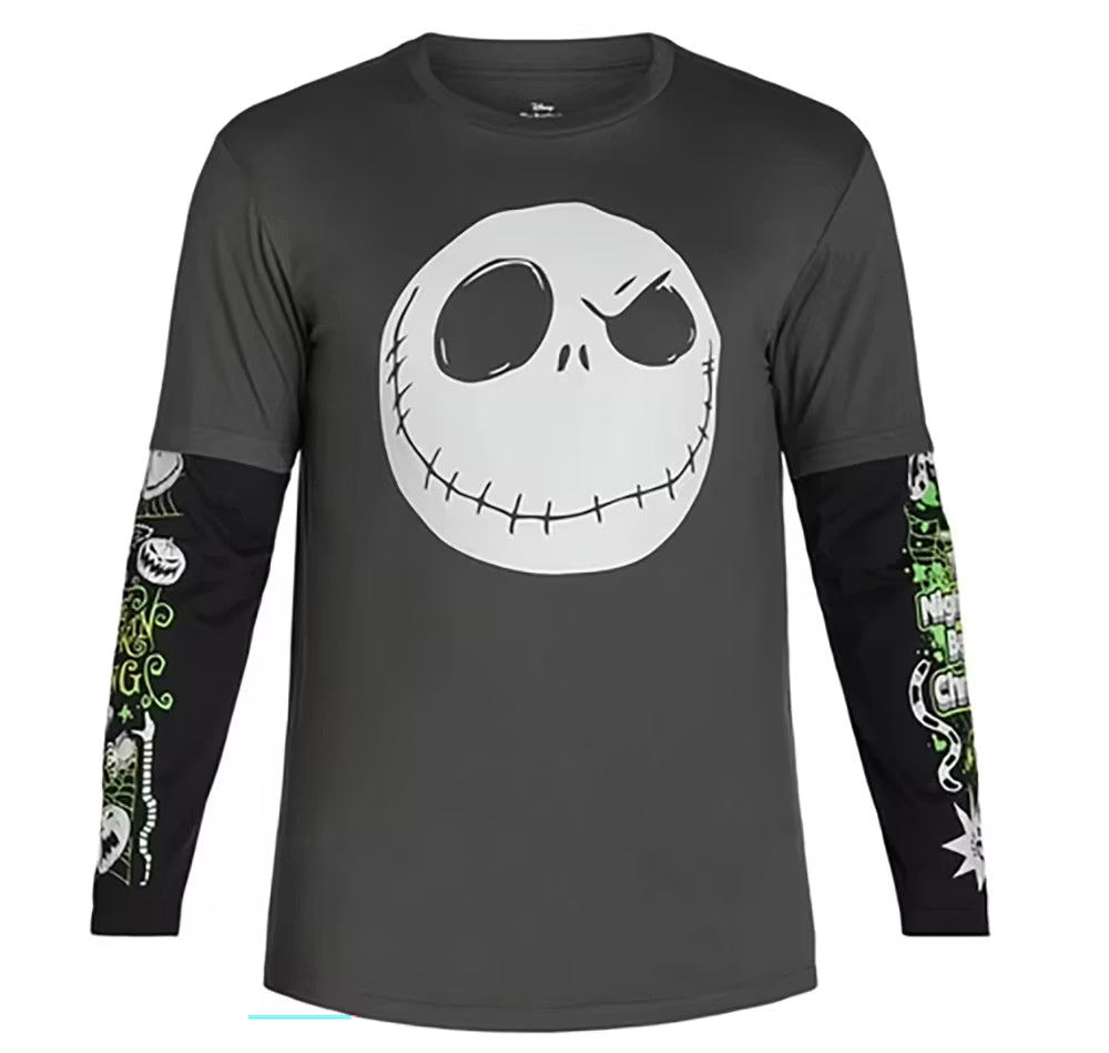 DISNEY NIGHTMARE BEFORE CHRISTMAS L/S TEE BLACK