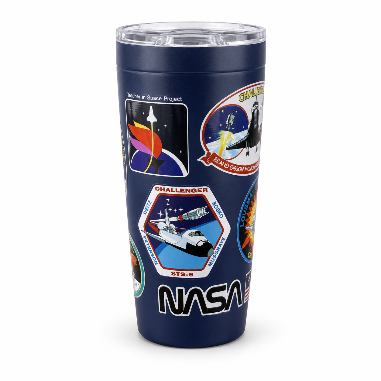 NASA REUSABLE TUMBLR WITH PLASTIC LID