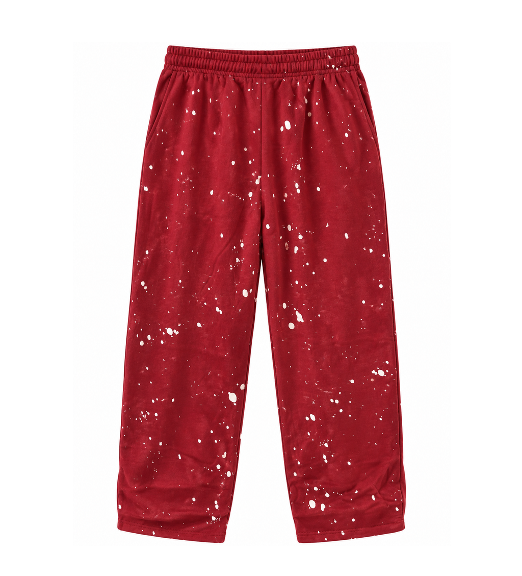 THE GRATEFUL DEAD FLEECE SWEATPANTS BURGUNDY