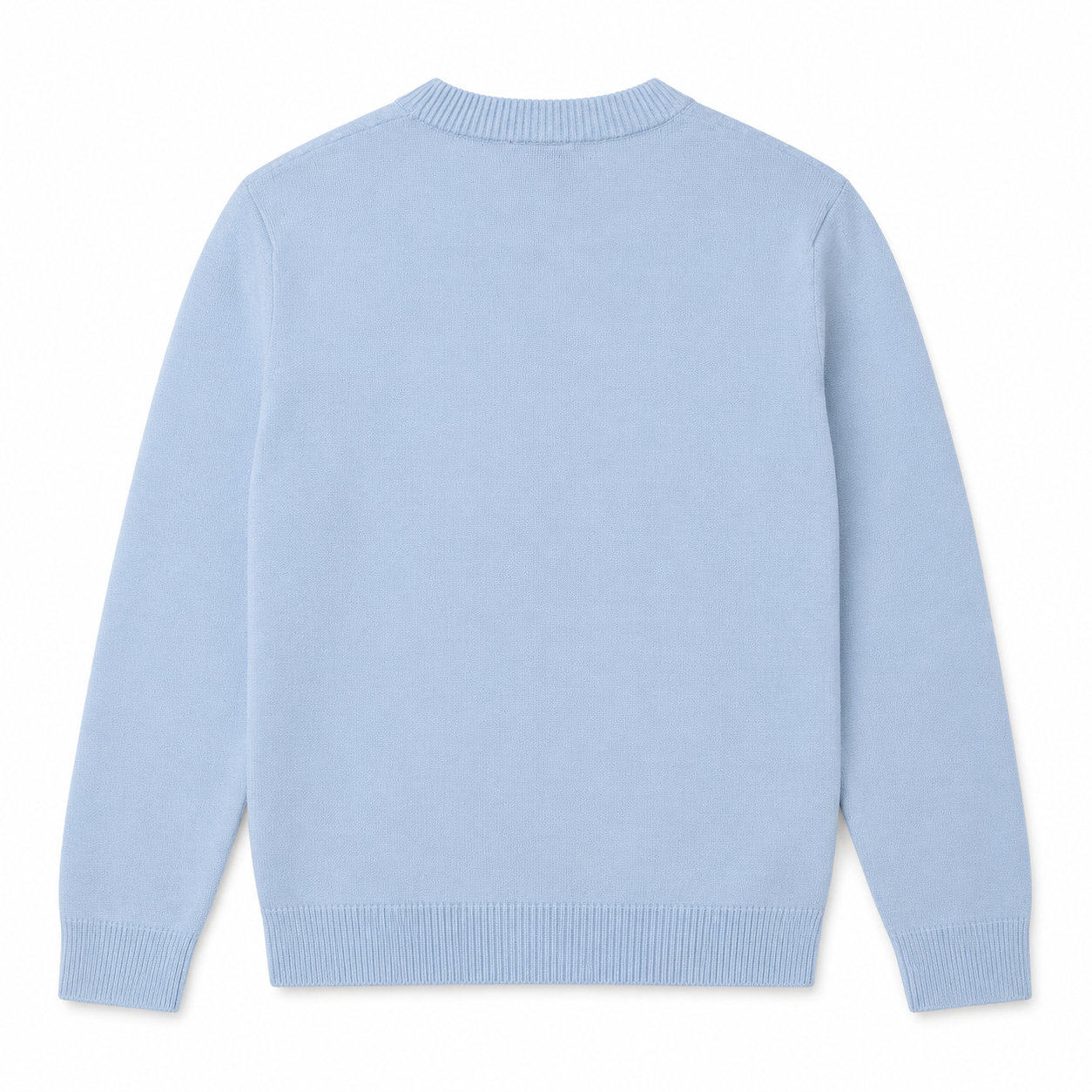 RICK AND MORTY HOLIDAY PARTY KNIT SWEATER LT BLUE