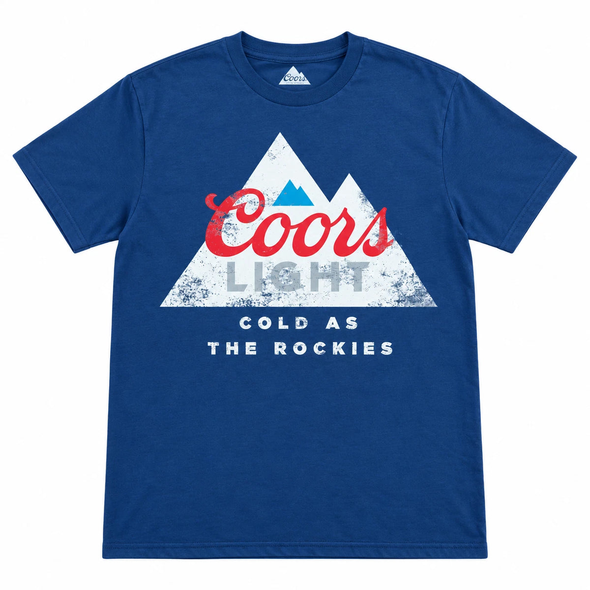 COORS LIGHT COLD AS THE ROCKIES T-SHIRT NAVY
