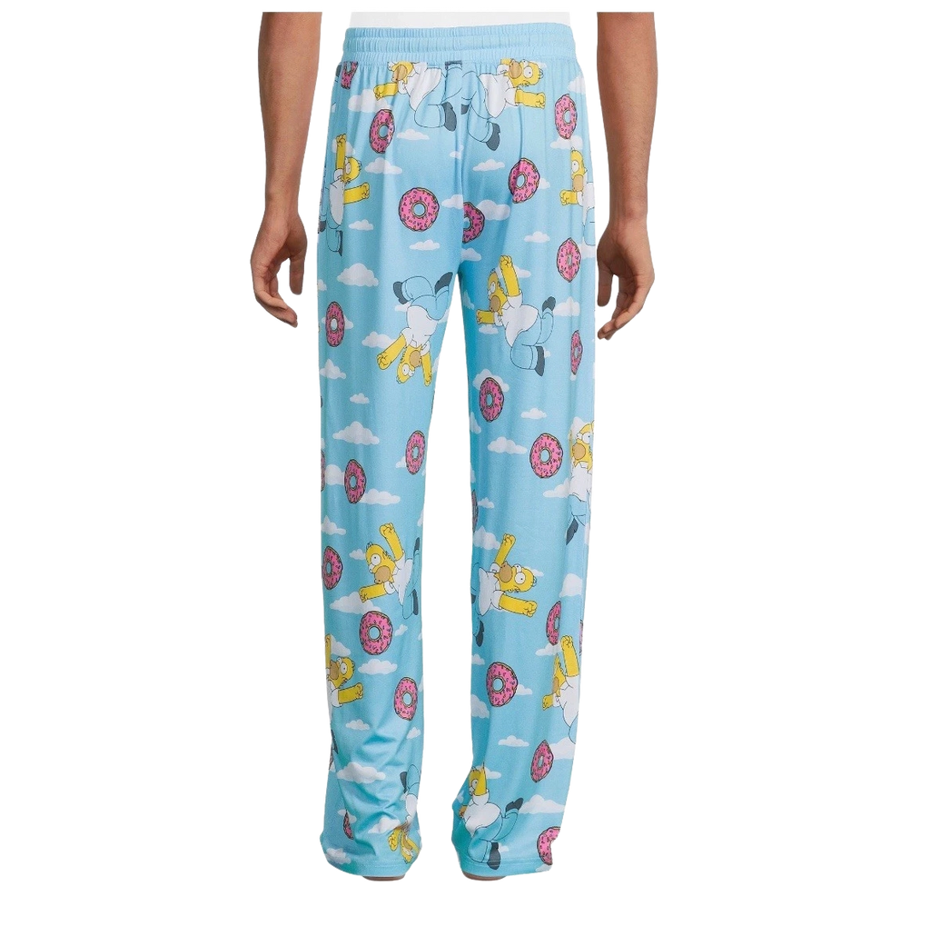 THE SIMPSONS HOMER DONUTS PAJAMA PANT TURQUOISE