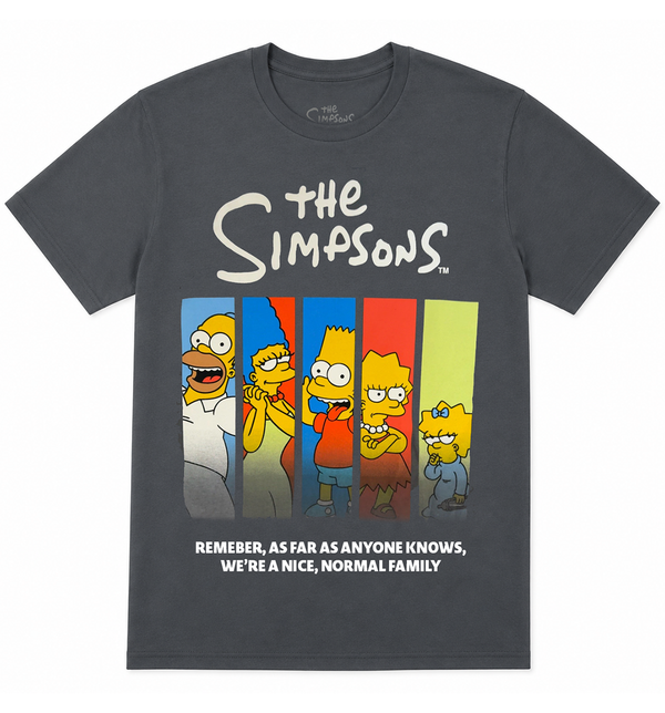 THE SIMPSONS FAMILY T-SHIRT SLATE