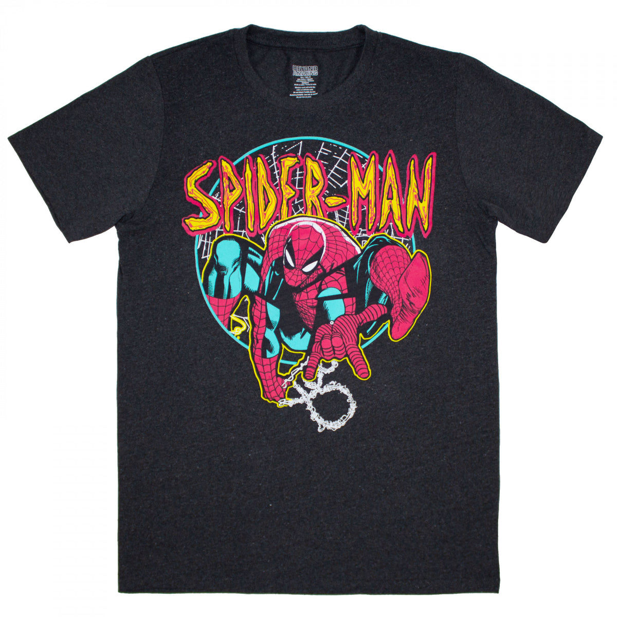 MARVEL SPIDERMAN T-SHIRT HEATHER CHARCOAL